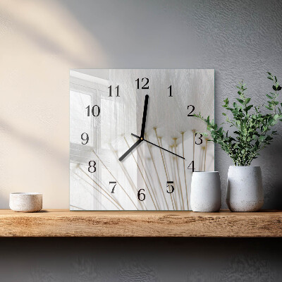 Orologio quadrato in vetro Dente di leone