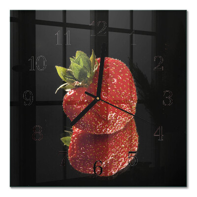 Orologio quadrato Fragola