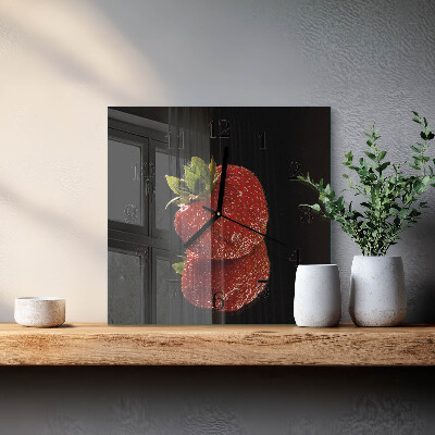 Orologio quadrato Fragola