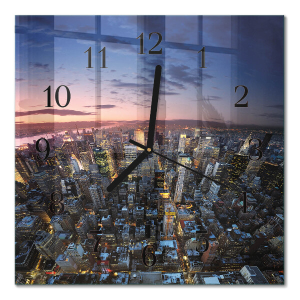Orologio quadrato in vetro Orizzonte