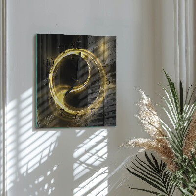 Quadrato orologio da parete Cerchio astratto