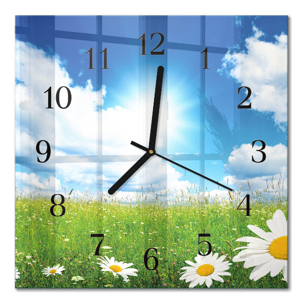 Orologio quadrato Fiori di prato