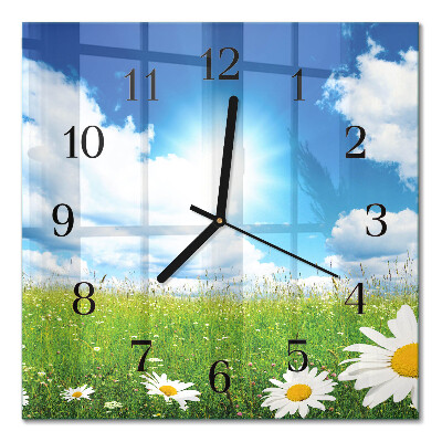 Orologio quadrato Fiori di prato