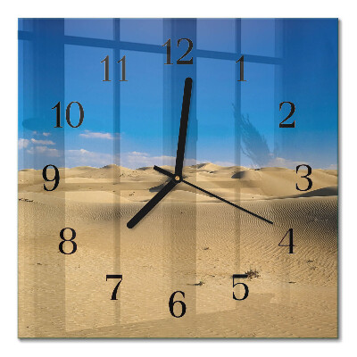 Orologio quadrato in vetro Deserto