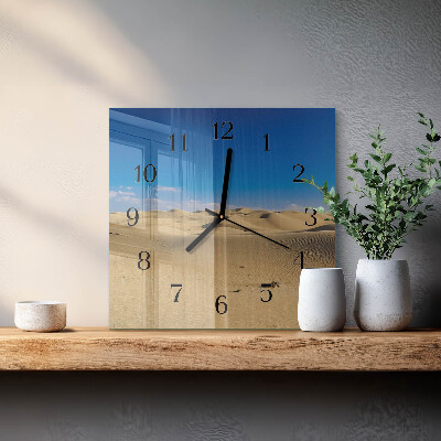 Orologio quadrato in vetro Deserto