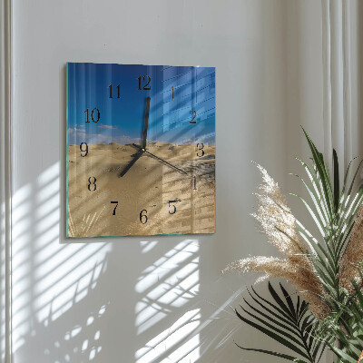 Orologio quadrato in vetro Deserto