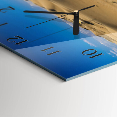 Orologio quadrato in vetro Deserto