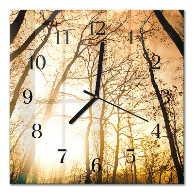 Orologio quadrato Alberi