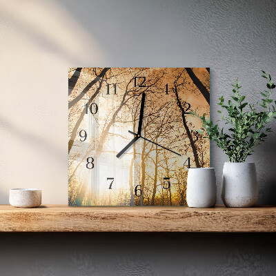 Orologio quadrato Alberi