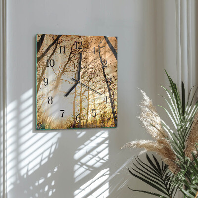 Orologio quadrato Alberi