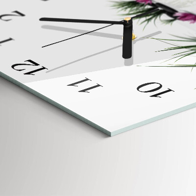 Quadrato orologio da parete Fiore di loto
