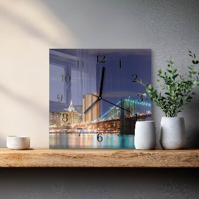 Orologio quadrato Ponte orizzontale
