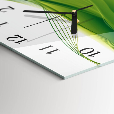 Orologio quadrato in vetro Linee astratte
