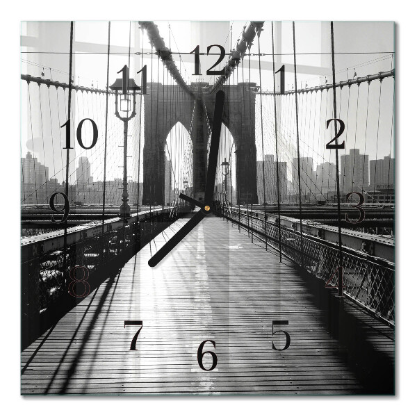Quadrato orologio da parete Ponte