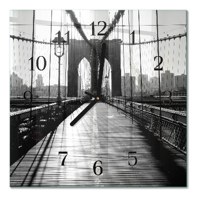 Quadrato orologio da parete Ponte