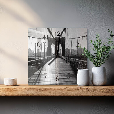 Quadrato orologio da parete Ponte