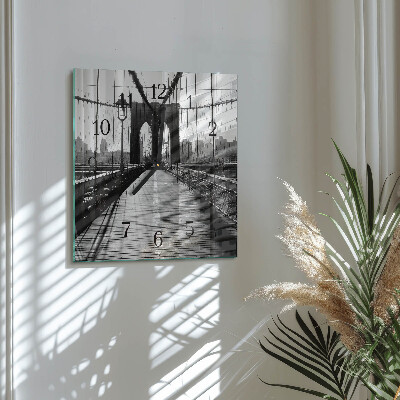 Quadrato orologio da parete Ponte