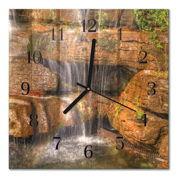 Orologio quadrato in vetro Cascata