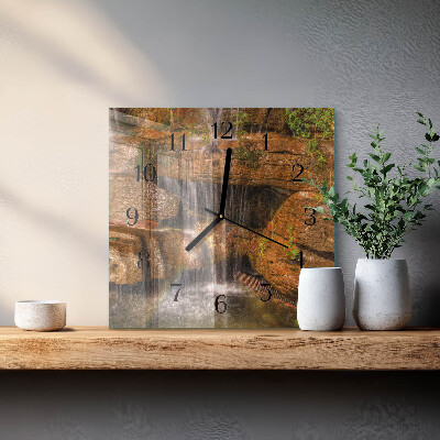 Orologio quadrato in vetro Cascata