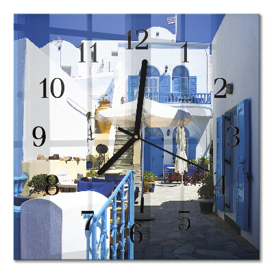 Quadrato orologio da parete Grecia