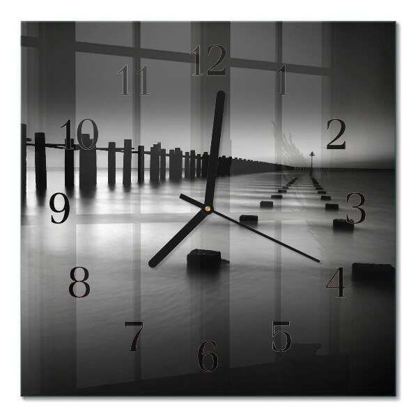 Orologio quadrato in vetro Mare