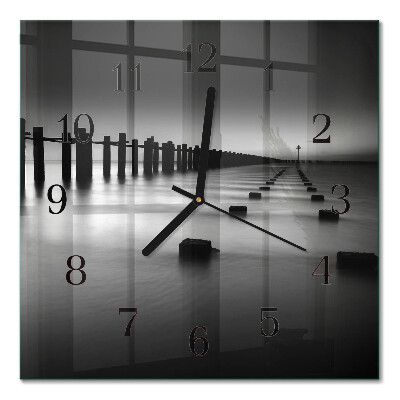 Orologio quadrato in vetro Mare