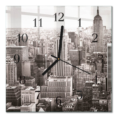 Quadrato orologio in vetro decorativo Orizzonte