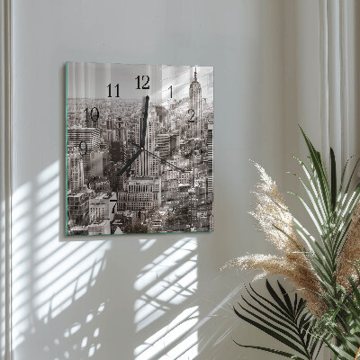 Quadrato orologio in vetro decorativo Orizzonte