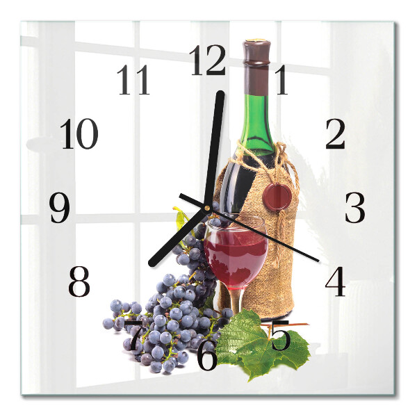 Orologio quadrato Uva per il vino