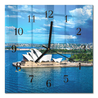 Quadrato orologio in vetro decorativo Teatro dell'Opera di Sydney
