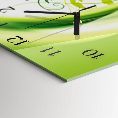 Quadrato orologio in vetro decorativo Impianto modello