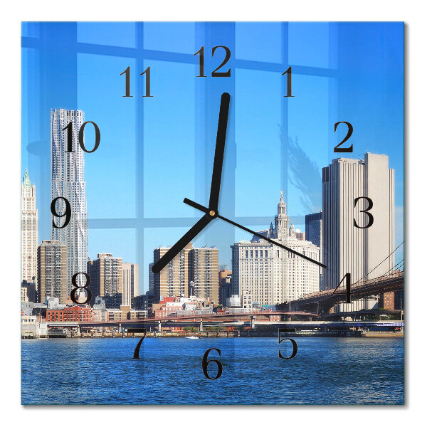 Orologio quadrato Orizzonte in seppia
