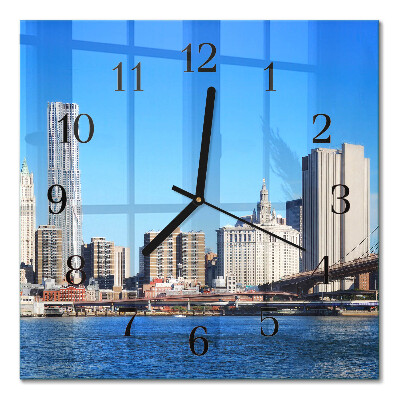 Orologio quadrato Orizzonte in seppia