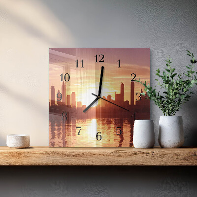 Quadrato orologio da parete Orizzonte