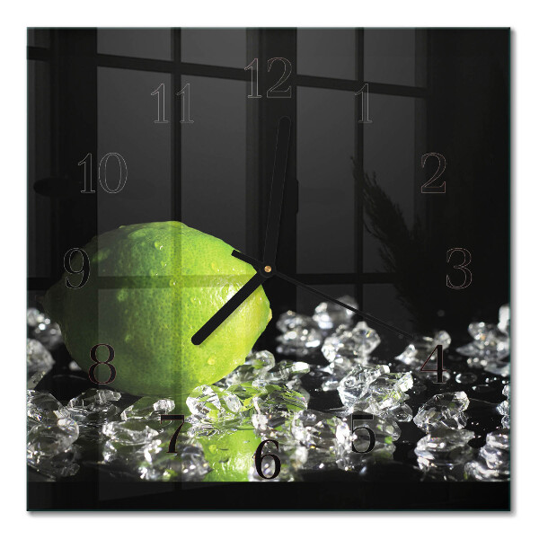 Quadrato orologio in vetro decorativo Carbonato di calcio