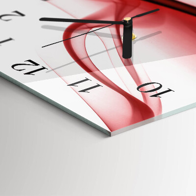 Orologio quadrato in vetro Linee astratte