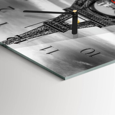 Quadrato orologio da parete Auto della Torre Eiffel