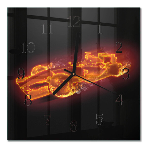 Quadrato orologio in vetro decorativo Robaccia