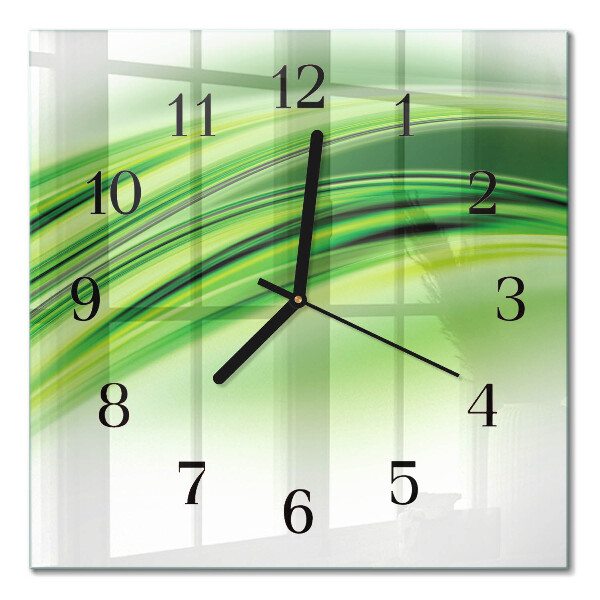 Quadrato orologio in vetro decorativo Arte astratta