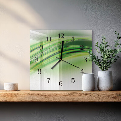 Quadrato orologio in vetro decorativo Arte astratta