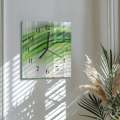 Quadrato orologio in vetro decorativo Arte astratta