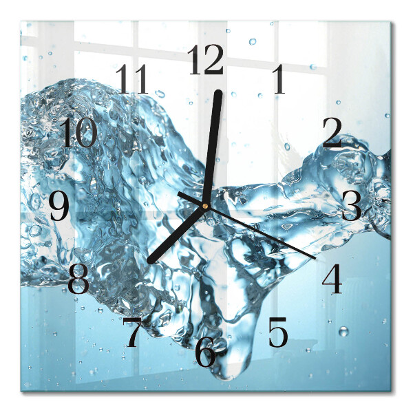 Orologio quadrato in vetro Acqua