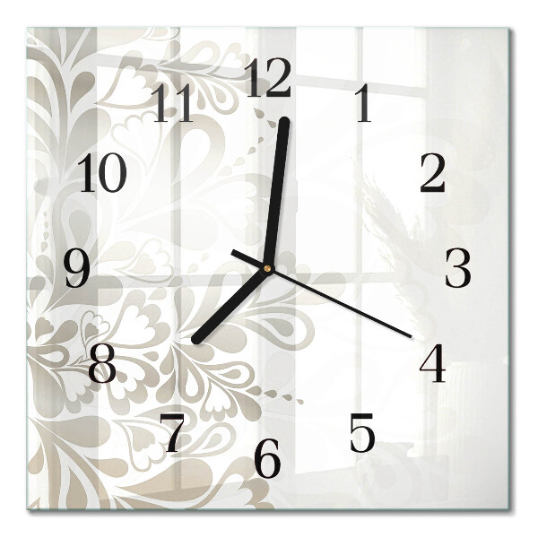 Orologio quadrato in vetro Arte fluviale