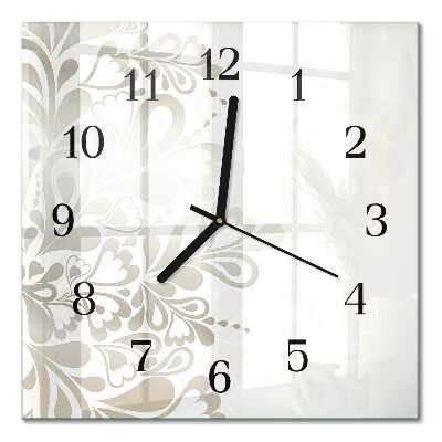 Orologio quadrato in vetro Arte fluviale