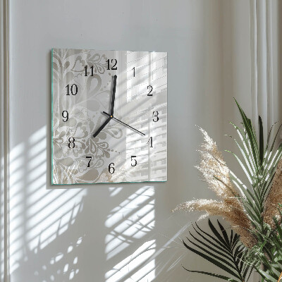 Orologio quadrato in vetro Arte fluviale