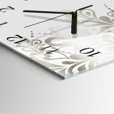 Orologio quadrato in vetro Arte fluviale
