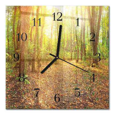 Orologio quadrato Sentiero nel bosco