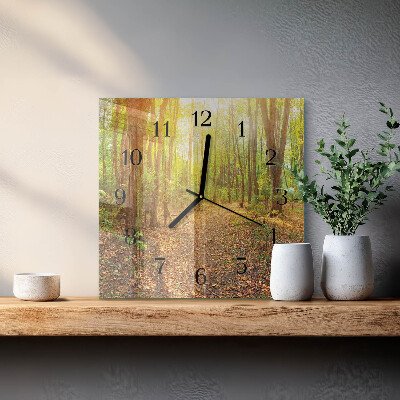 Orologio quadrato Sentiero nel bosco