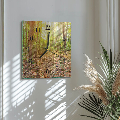 Orologio quadrato Sentiero nel bosco