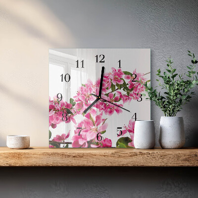 Orologio quadrato in vetro Mobili